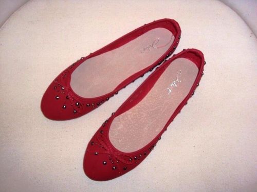 Piros ballerina cipő