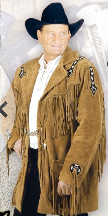 barna2 Western vadbőr kabát, S-5XL méretekben, nincs készleten, csak rendelésre.