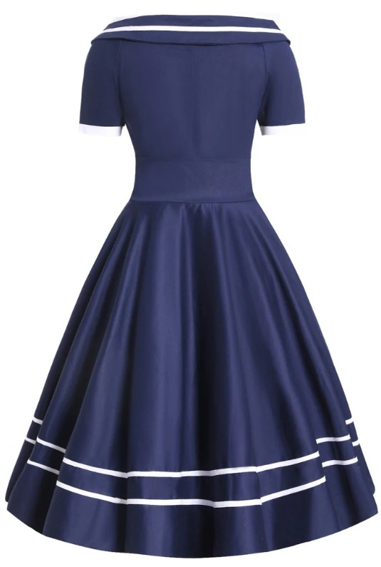 darlene kék 3 Darlene retro ruha 8-22 UK méretekben.